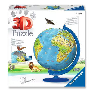 Child's World Map 3D Globe Jigsaw Puzzle - Ravensburger (180 Piece)