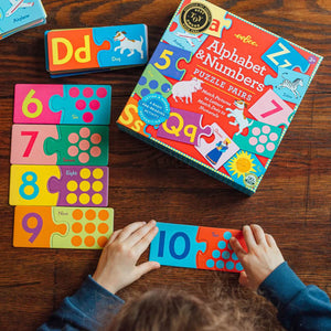 Alphabet & Numbers: Puzzle Pairs - eeBoo