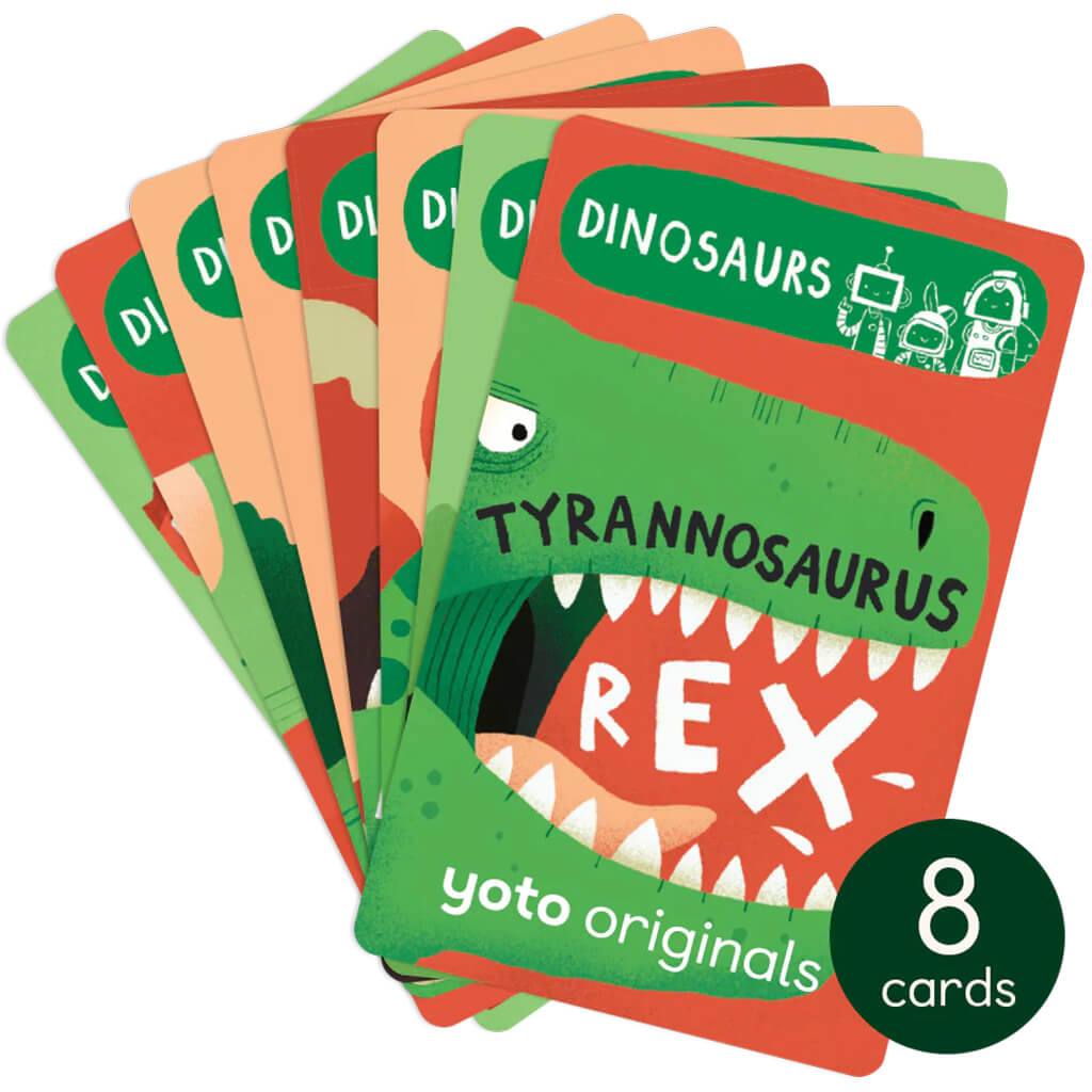 BrainBots: Dinosaurs Collection - Cards for Yoto Player / Mini (8 Cards)