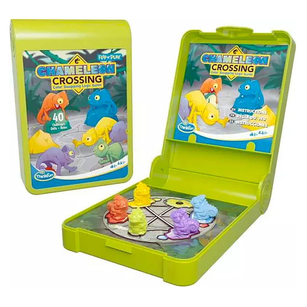 Chameleon Crossing Flip 'n' Play Logic Puzzle Game - ThinkFun