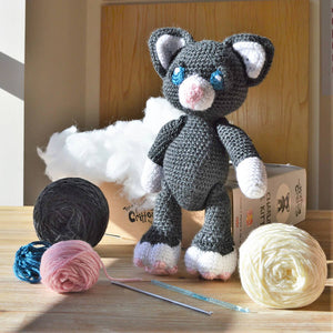 Charlie the Kitten Crochet Kit - Knitty Critters