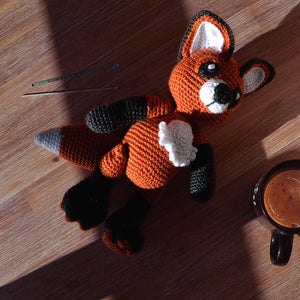 Hartley the Fox Crochet Kit - Knitty Critters