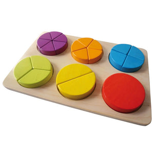 Wooden Fraction Learning Puzzle - Andreu Toys