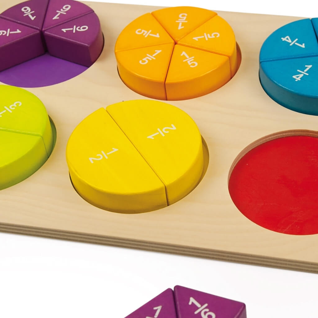 Wooden Fraction Learning Puzzle - Andreu Toys