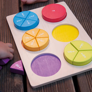 Wooden Fraction Learning Puzzle - Andreu Toys