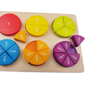 Wooden Fraction Learning Puzzle - Andreu Toys