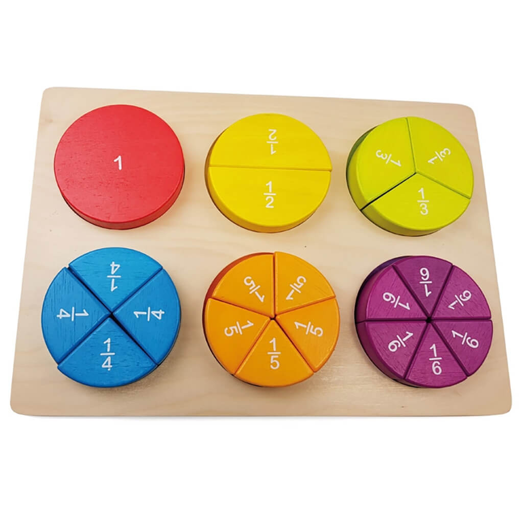 Wooden Fraction Learning Puzzle - Andreu Toys