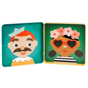 Funny Faces On-The-Go Magnetic Play Set - Petit Collage