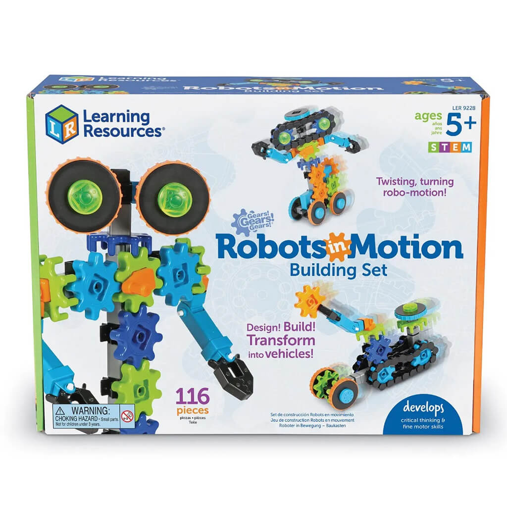 Gears, Gears, Gears Robots in Motion Building Set - Learning Resources