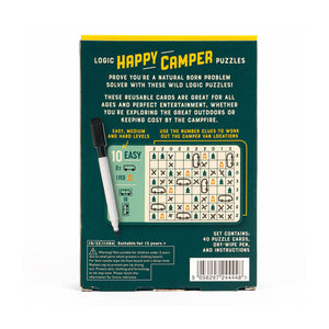 Happy Camper Logic Puzzle Cards - Professor Puzzle