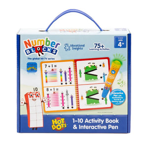 Hot Dots Numberblocks 1-10 Activity Book and Pen - Learning Resources