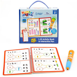 Hot Dots Numberblocks 1-10 Activity Book and Pen - Learning Resources