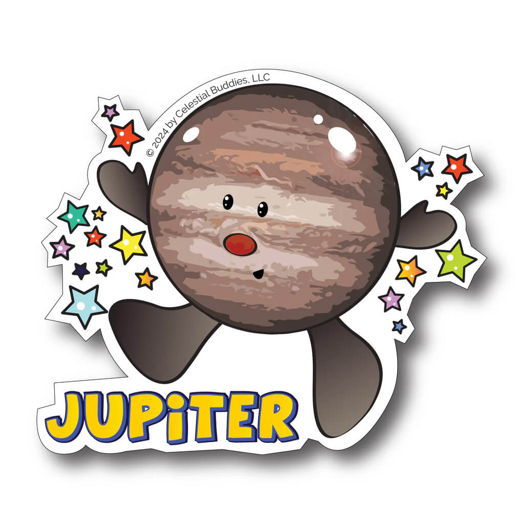 Jupiter Vinyl Sticker - Celestial Buddies