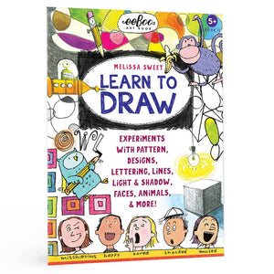 Learn to Draw Book with Melissa Sweet: Experiment with Pattern, Designs, Lettering, Lines, Light & Shadow, Faces, Animals & More - eeBoo