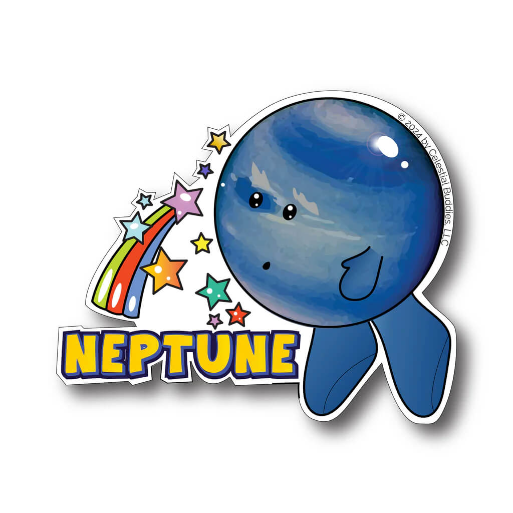 Neptune Vinyl Sticker - Celestial Buddies