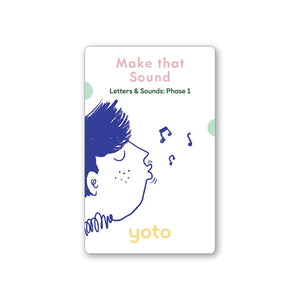 Phonics: Letters and Sounds Phase 1: Cards for Yoto Player / Mini (7 Cards)