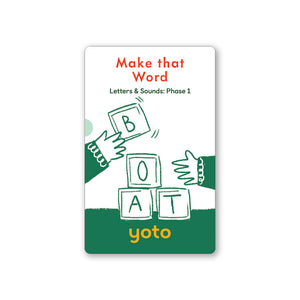 Phonics: Letters and Sounds Phase 1: Cards for Yoto Player / Mini (7 Cards)