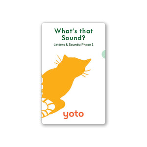 Phonics: Letters and Sounds Phase 1: Cards for Yoto Player / Mini (7 Cards)