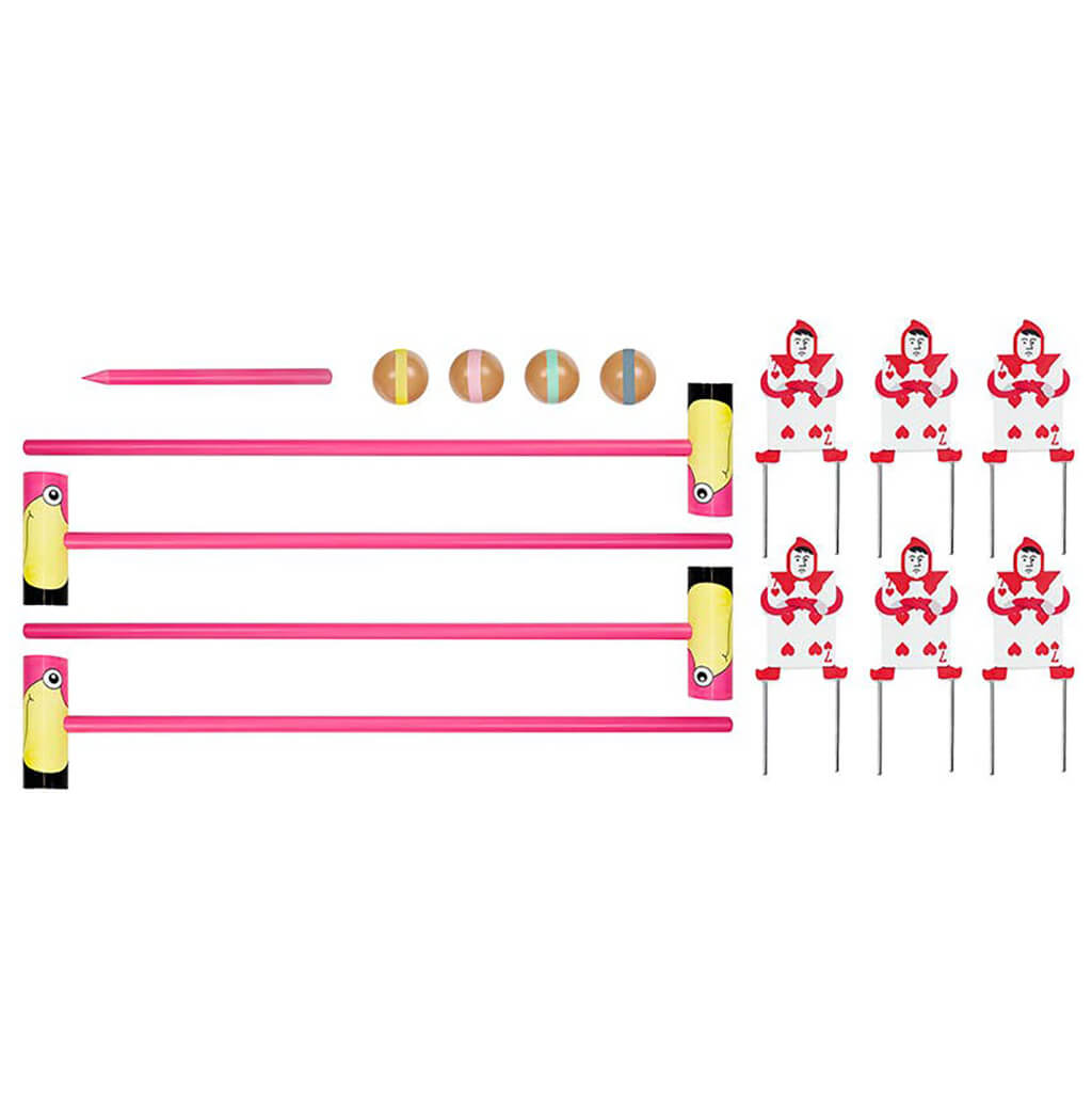 Queen of Hearts' Flamingo Croquet Set - Professor Puzzle