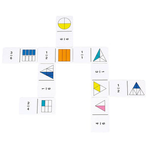 Rainbow Fraction Dominoes: A Fraction & Percentage Game - Learning Resources