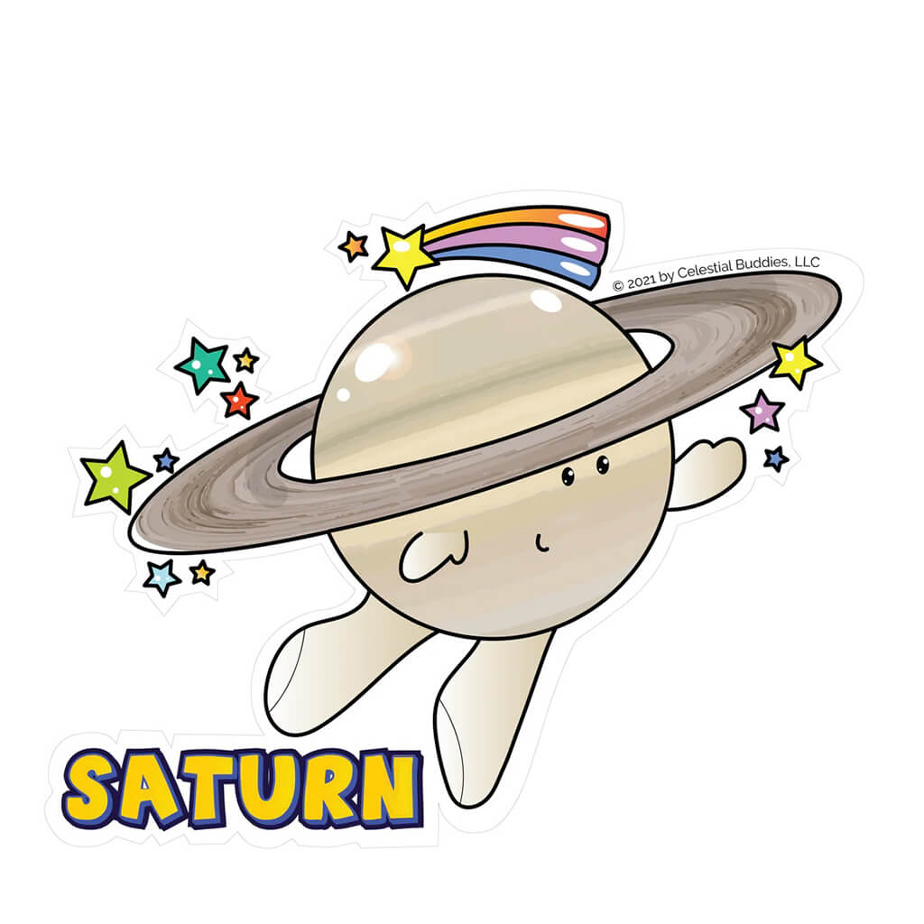 Saturn Vinyl Sticker - Celestial Buddies