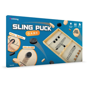 Sling Puck: 2-Player Action / Wooden Hockey Game