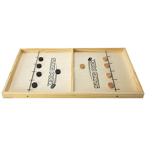 Sling Puck: 2-Player Action / Wooden Hockey Game