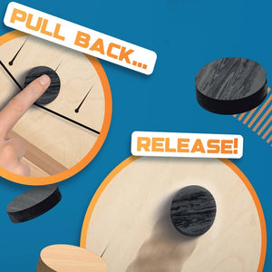 Sling Puck: 2-Player Action / Wooden Hockey Game