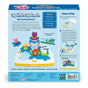 Splish Splash: Pigs Pool Party Puzzle - Thinkfun Friends