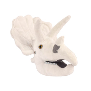 Triceratops Skull Soft Toy - Giant Microbes (Fuzzy Fossils)