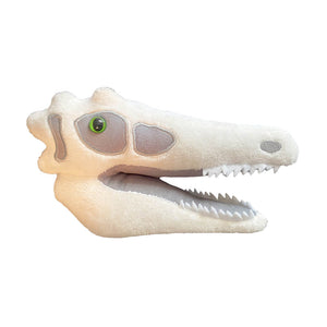 Velociraptor Skull Soft Toy - Giant Microbes (Fuzzy Fossils)