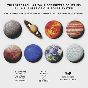 Planets Jigsaw Pizzles (744 Pieces) - Pikkii