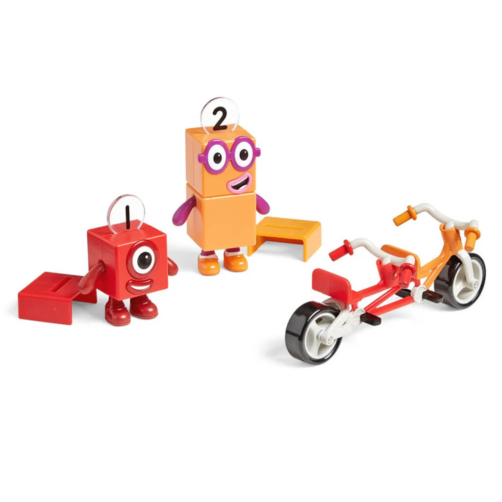 Numberblocks One and Two Bike Adventure Figures | Steam Rocket | Fun ...