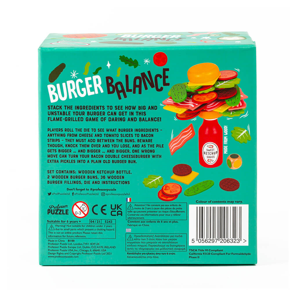 Burger Balance Game - Professor Puzzle - Steam Rocket