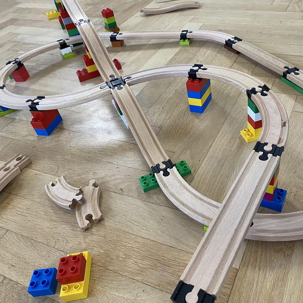 Wooden cheap track connectors