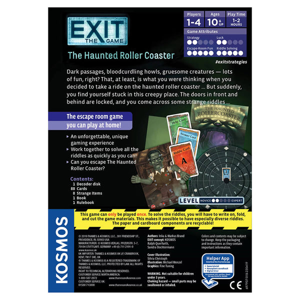 Exit: The Haunted Roller Coaster - Escape Room Game Review 