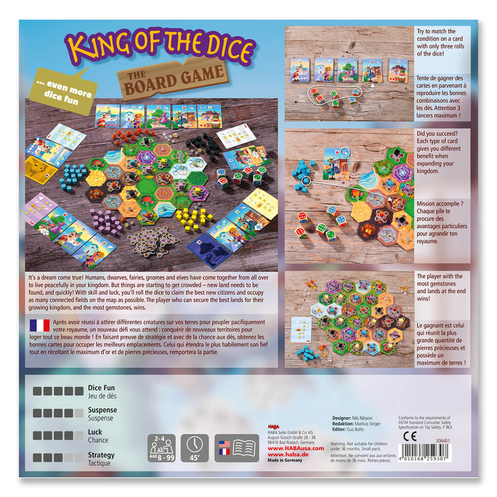 Haba King of the Dice: The Board Game | Steam Rocket | Fun Educational Toys  & Games