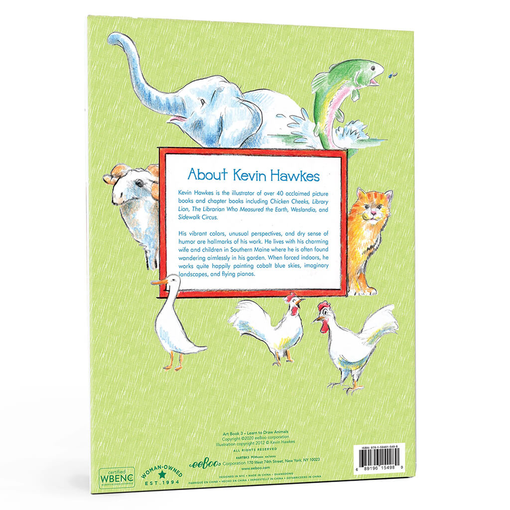 Learn to Draw Animals Book with Kevin Hawkes