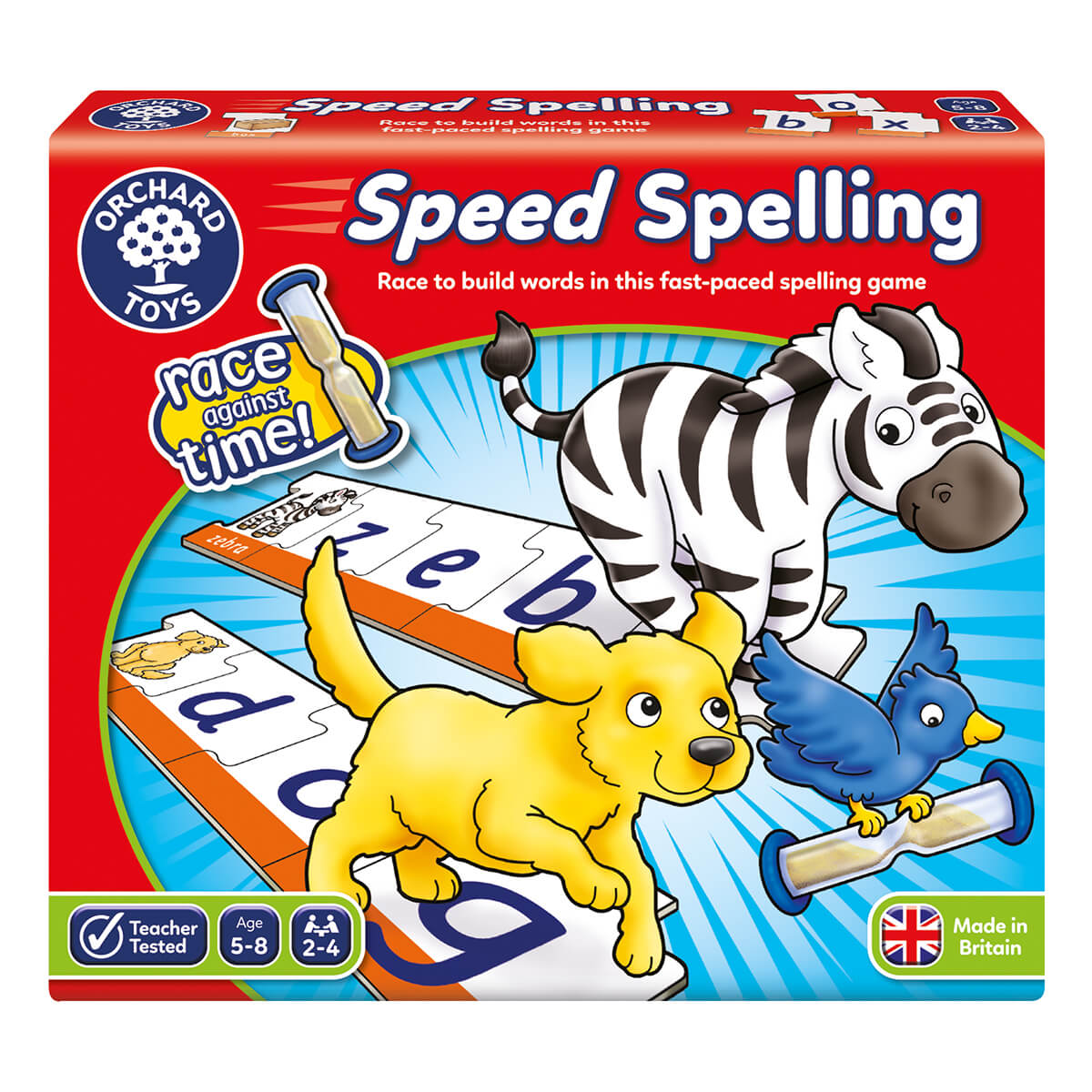 Speed Spelling Literacy Game - Orchard Toys - Steam Rocket